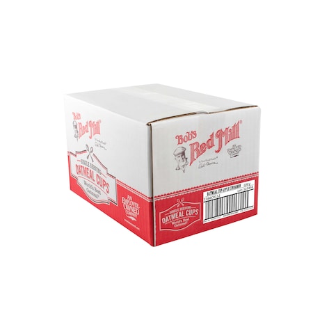 Bobs Red Mill Natural Foods Gluten Free Apple Cinnamon Oatmeal Cup 2.36 oz. Cup, PK12 1366C0112